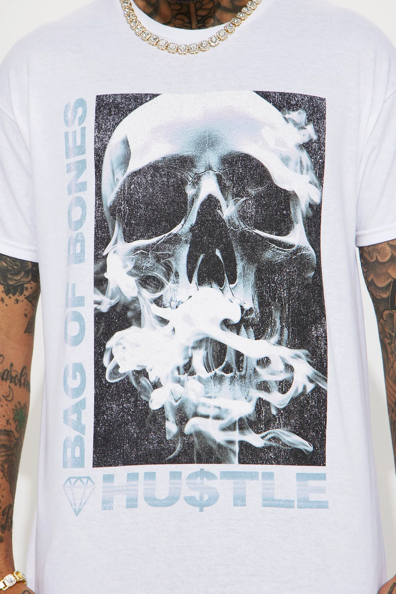 Bag Of Bones Short Sleeve Tee - White