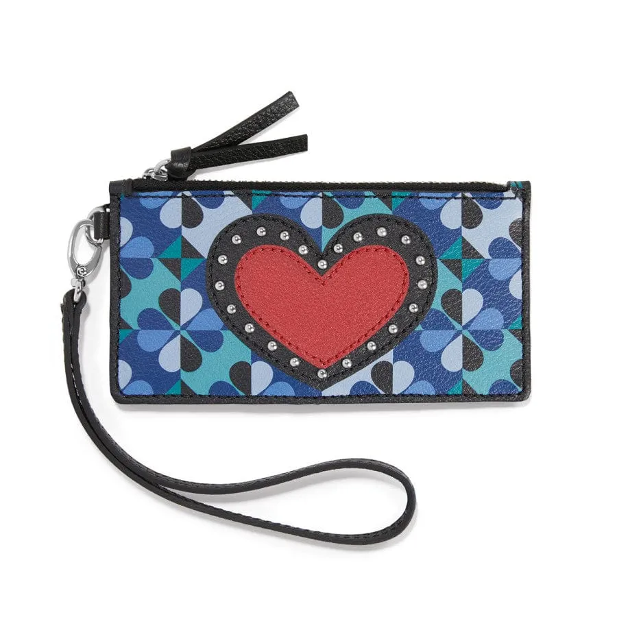 Chic Brighton Fashionista Moody Blue Card Pouch