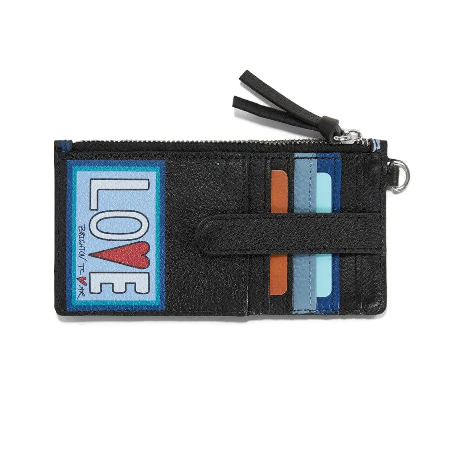 Chic Brighton Fashionista Moody Blue Card Pouch