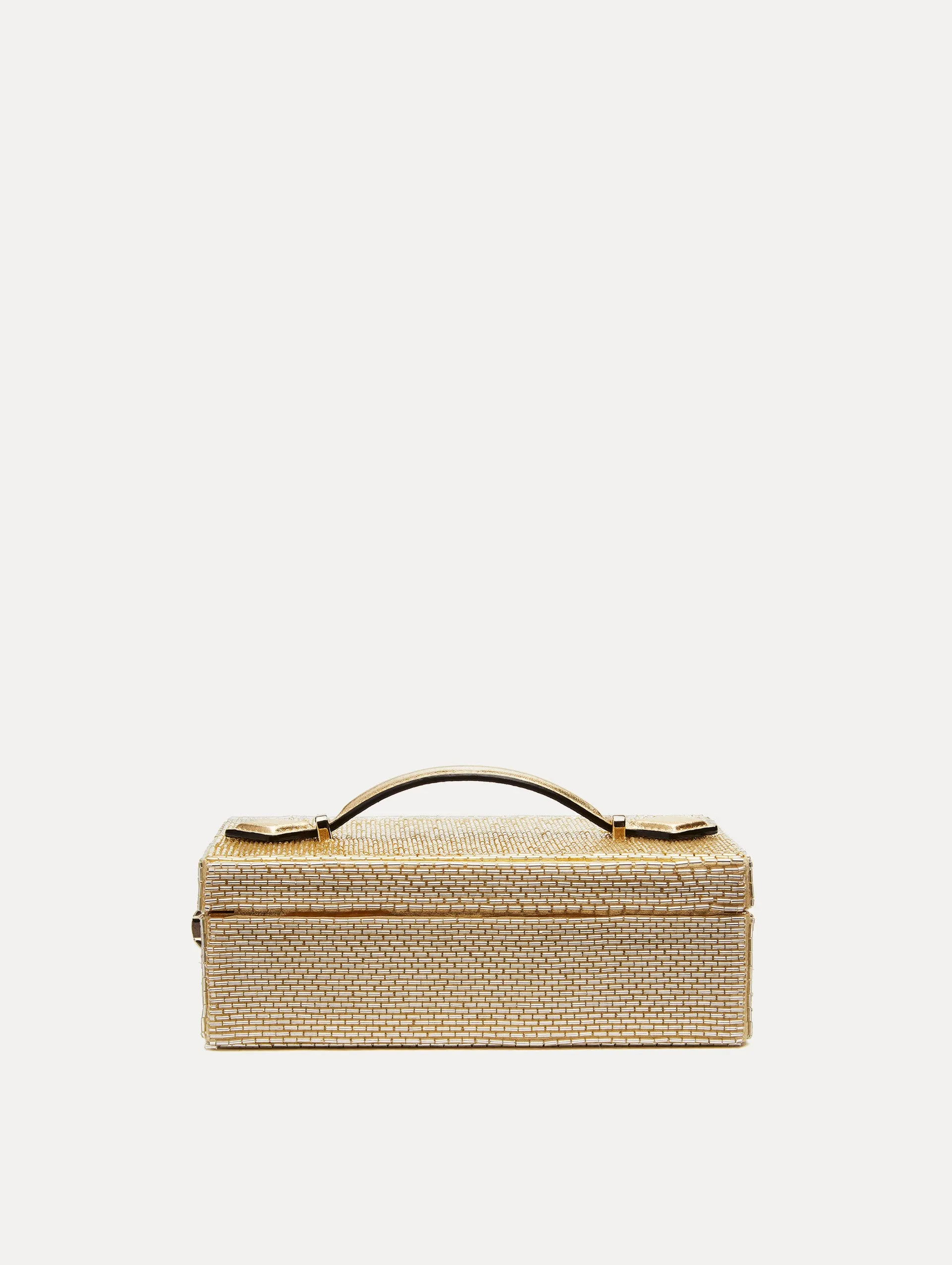 Bugle Bead Embroidered Minaudière