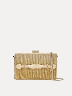 Bugle Bead Embroidered Minaudière