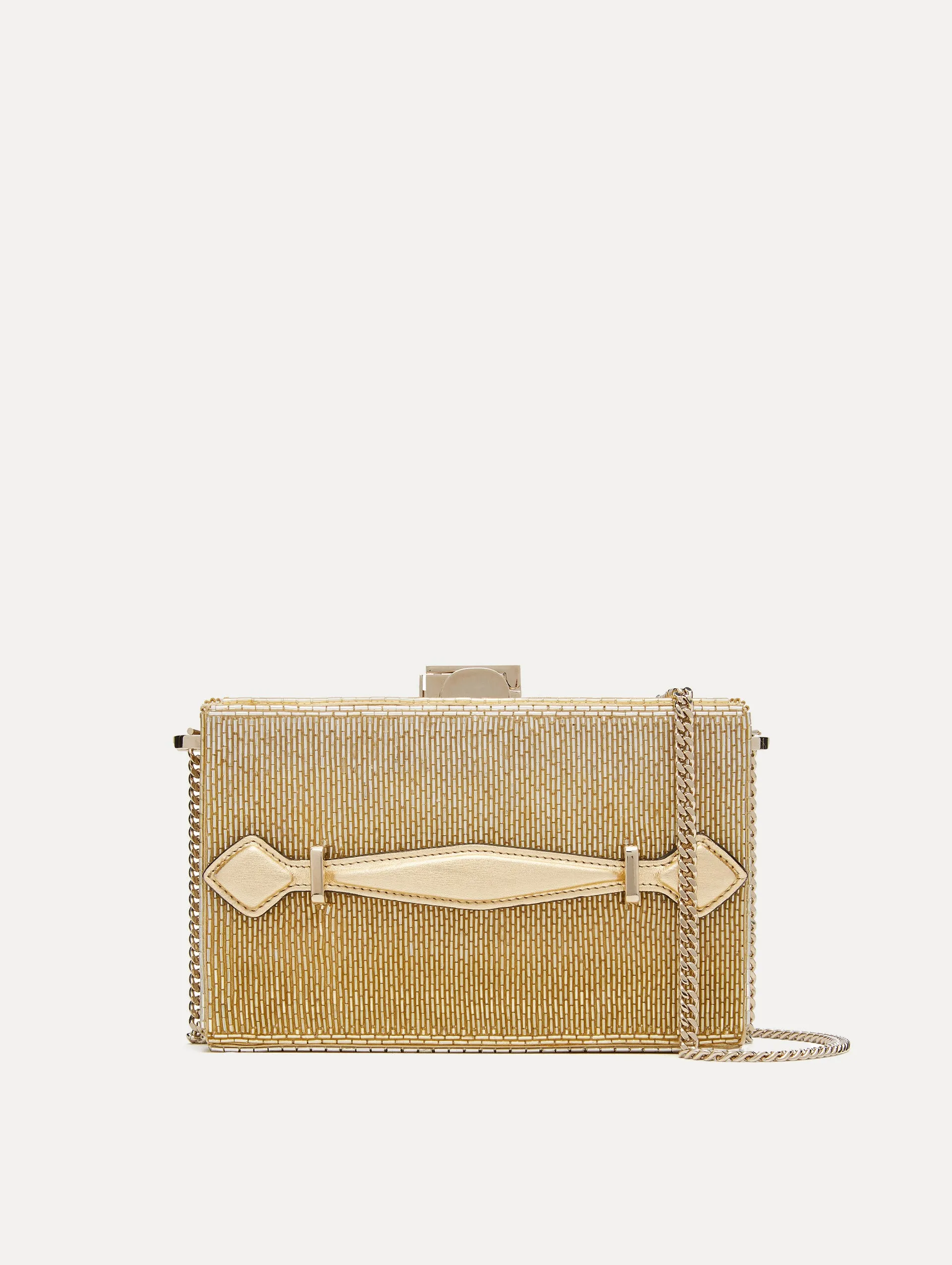 Bugle Bead Embroidered Minaudière