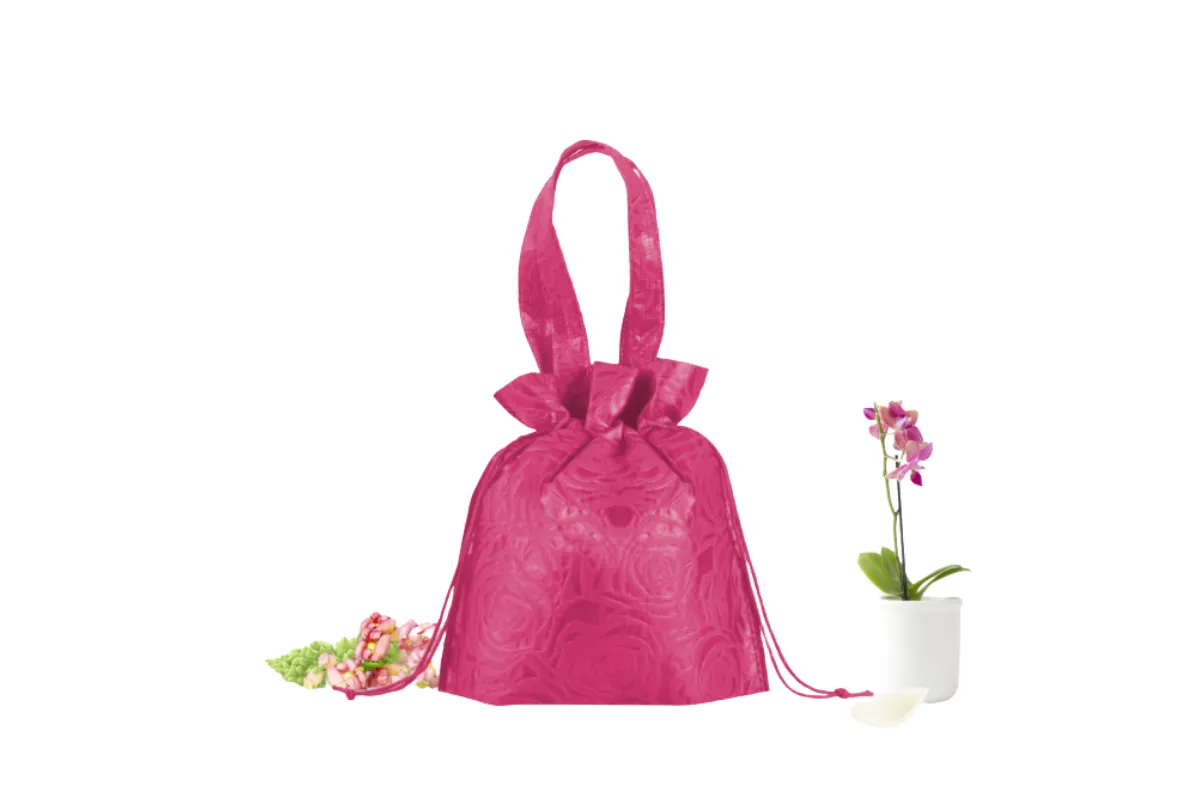 Chinese New Year Solid Colour Non-Woven Drawstring Bag