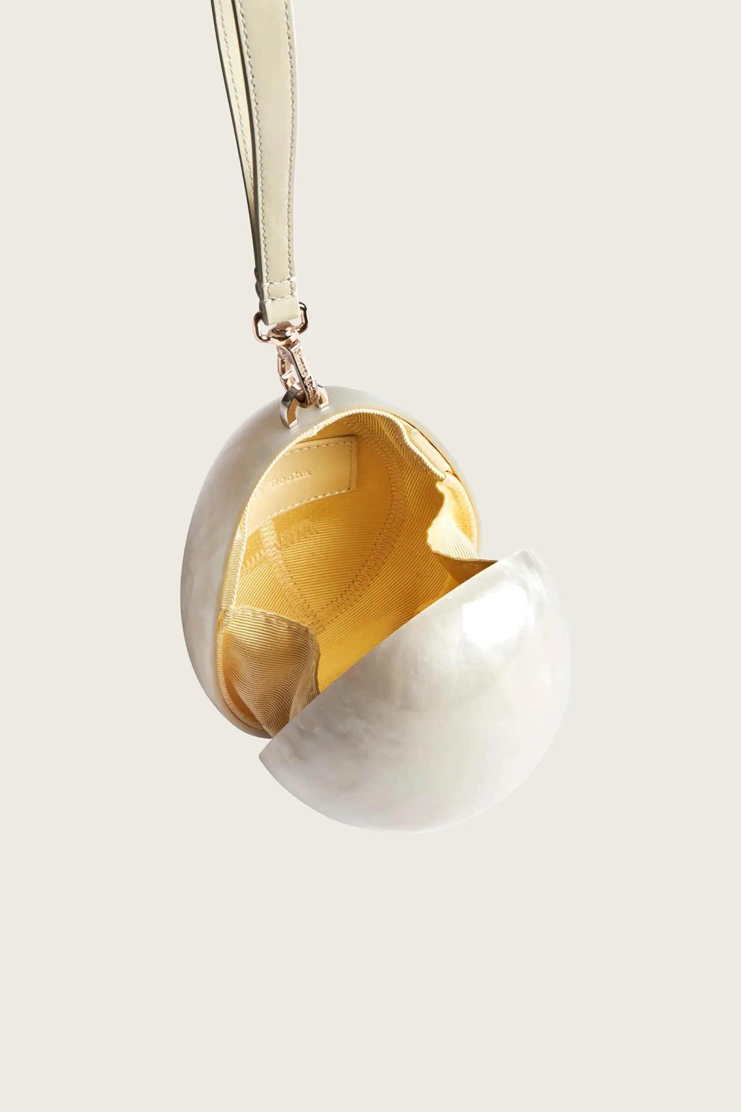 SIMONE ROCHA MICRO EGG PEARL BAG