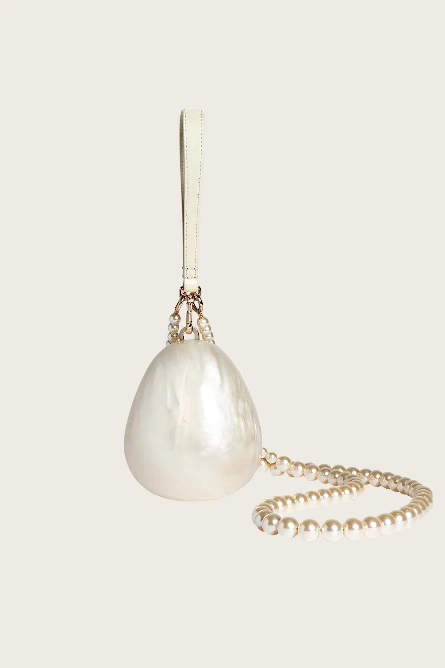 SIMONE ROCHA MICRO EGG PEARL BAG