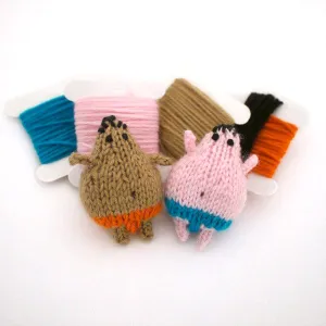 Tiny Sumo Wrestler Knit Kit