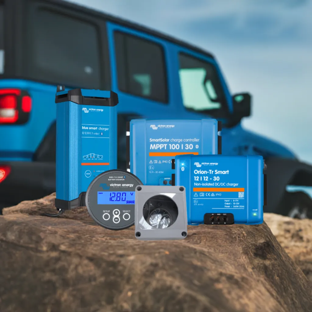 VICTRON BATTERY CHARGING / MONITORING - RV'S CARAVANS 4WD SOLAR KIT